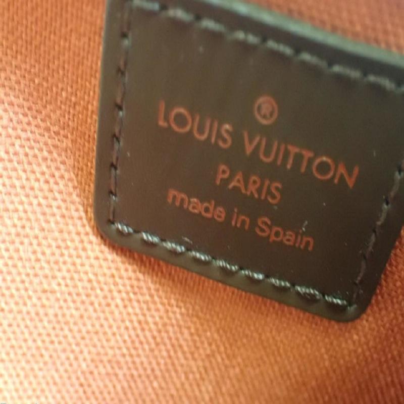 Louis Vuitton Damier Ebene Canvas Geronimos Waist Bag In Good Condition For Sale In Irvine, CA