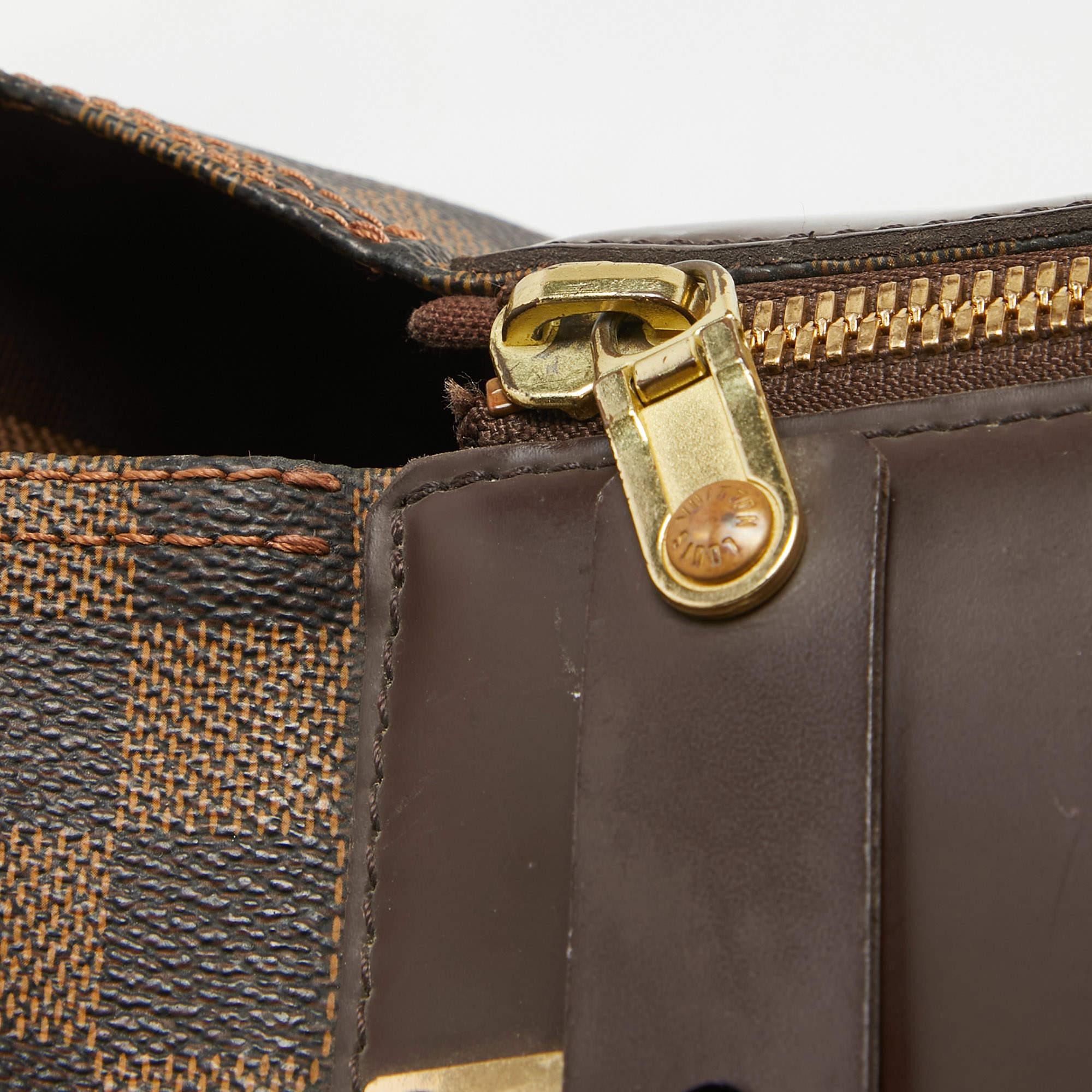 Louis Vuitton Damier Ebene Canvas Greenwich GM Bag For Sale 3