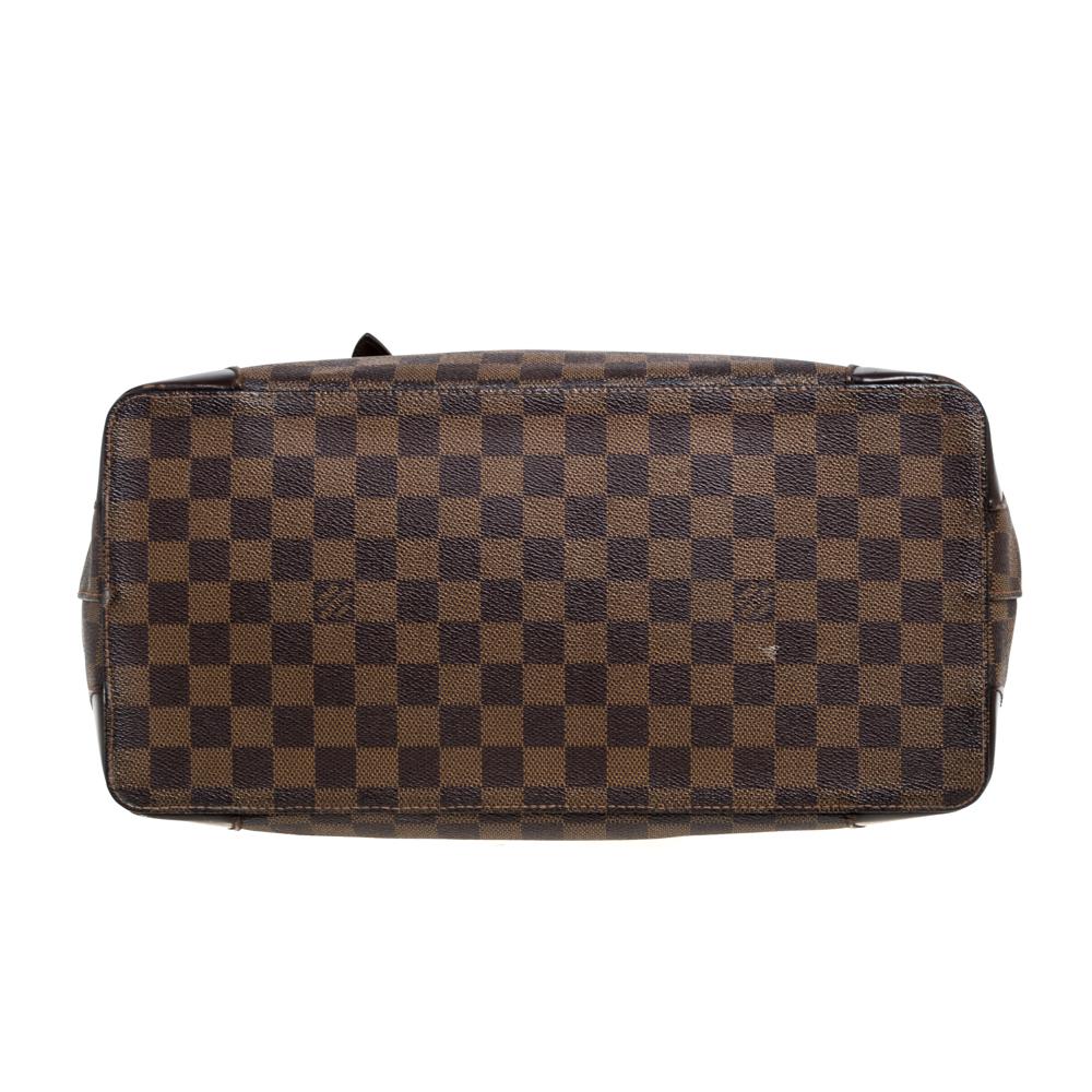 Women's Louis Vuitton Damier Ebene Canvas Hampstead MM Bag