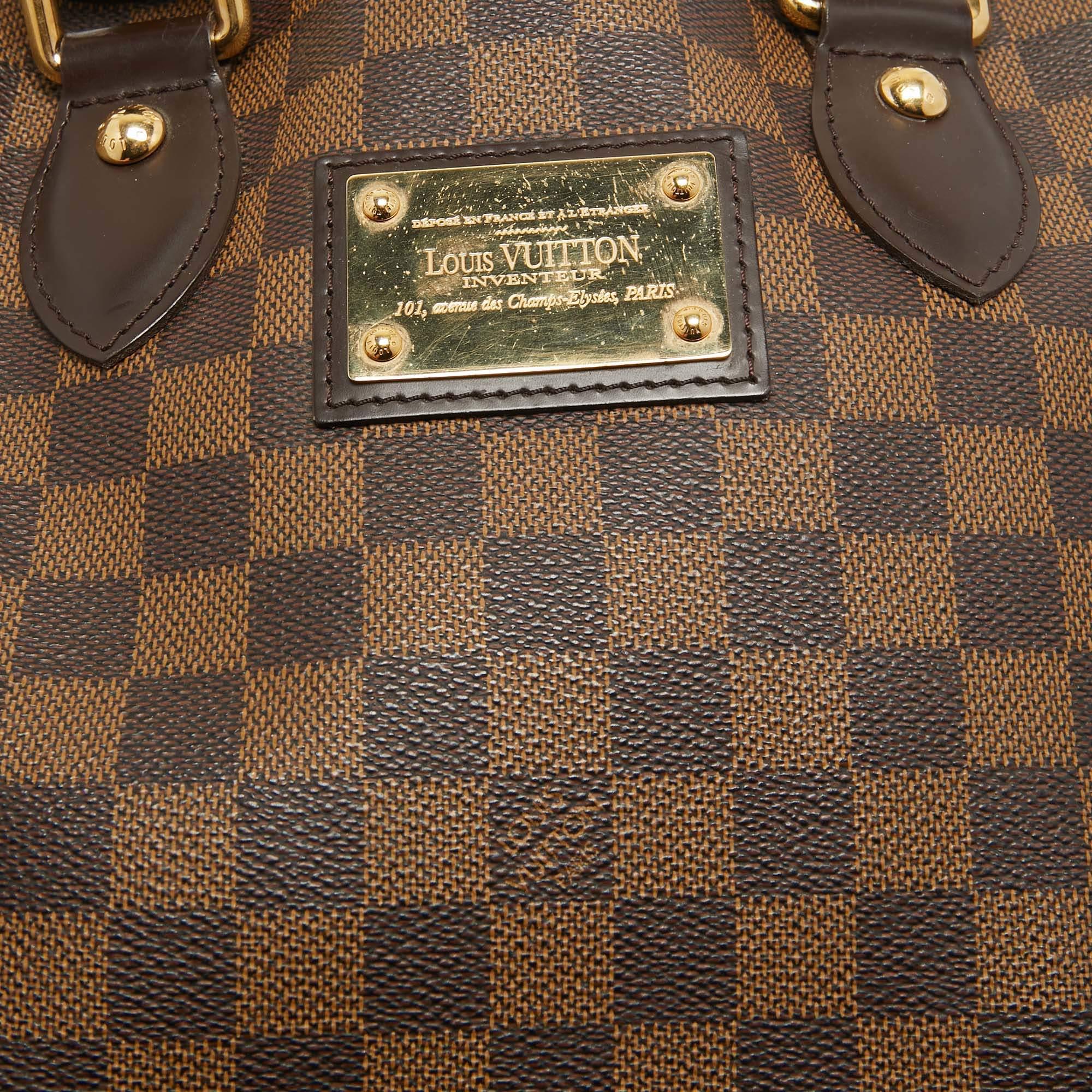 Louis Vuitton Damier Ebene Hampstead PM Tasche aus Segeltuch bei 1stDibs