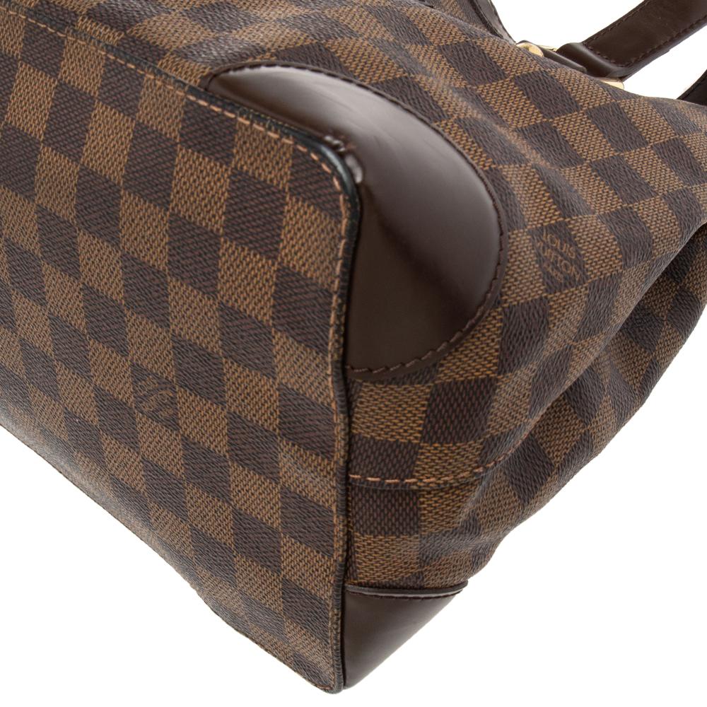 Louis Vuitton Damier Ebene Canvas Hampstead PM Bag In Good Condition In Dubai, Al Qouz 2
