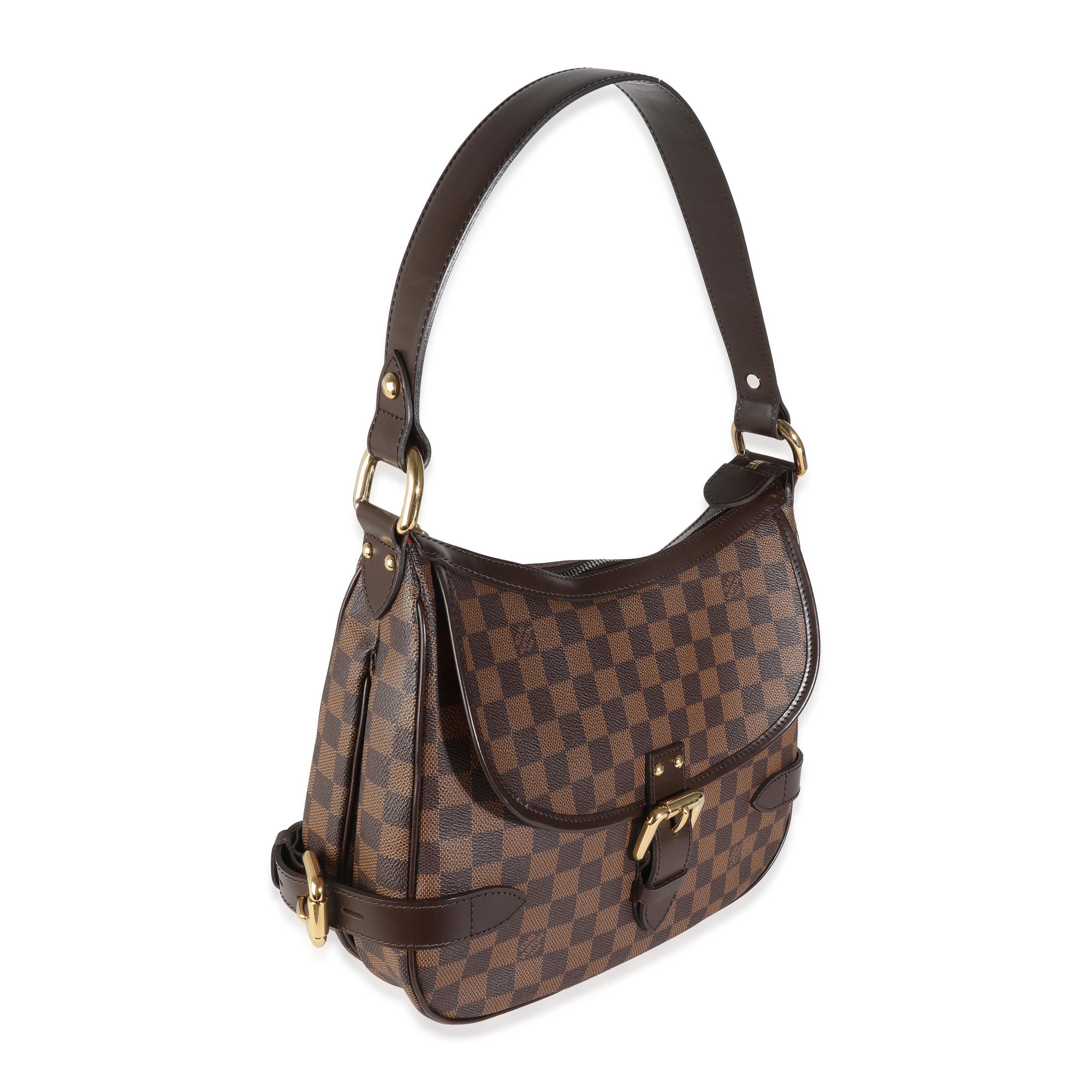 Marron Sac de messager Highbury Louis Vuitton en toile damier ébène en vente