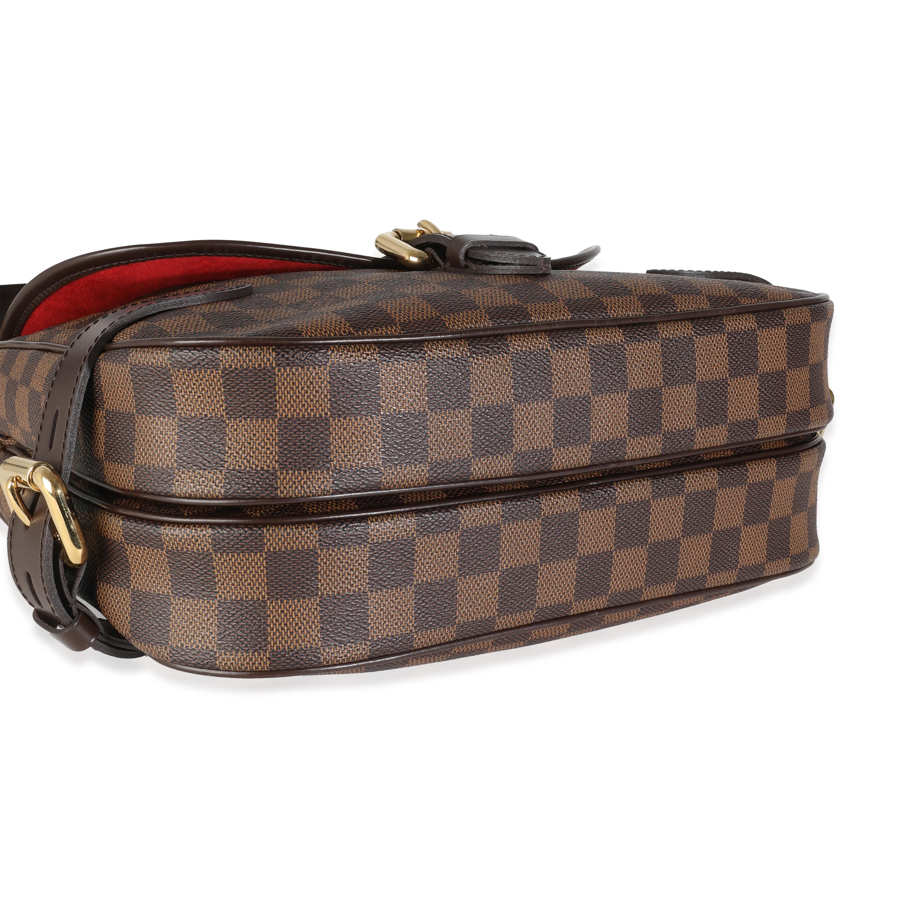 Sac de messager Highbury Louis Vuitton en toile damier ébène en vente 1
