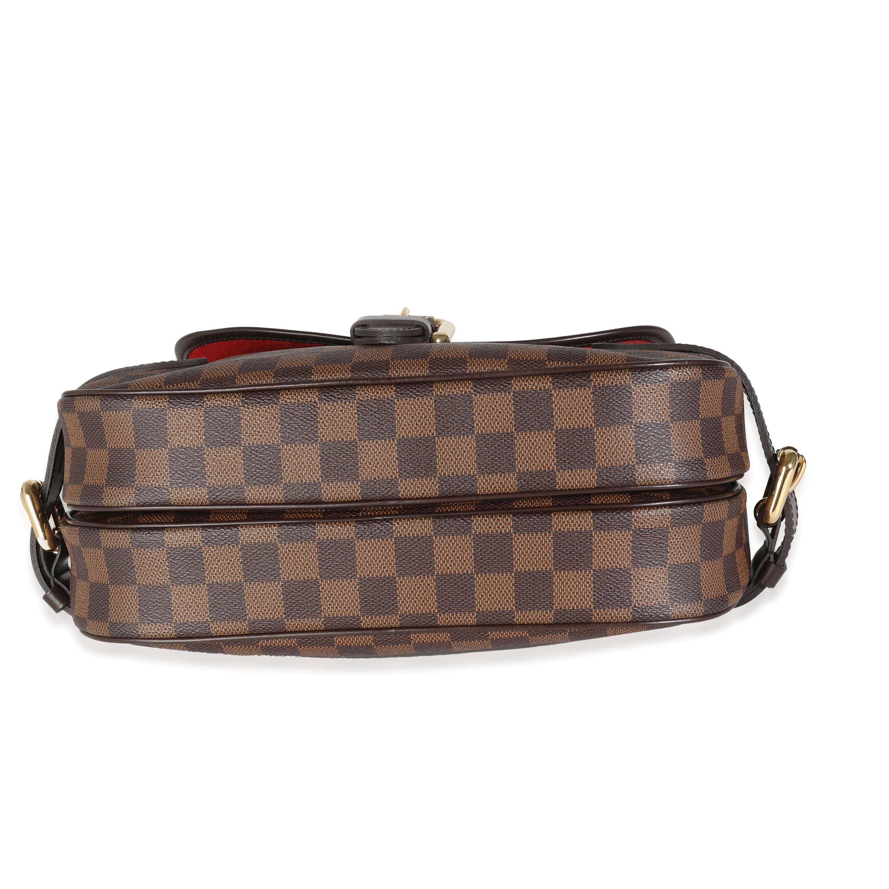 Sac de messager Highbury Louis Vuitton en toile damier ébène en vente 2