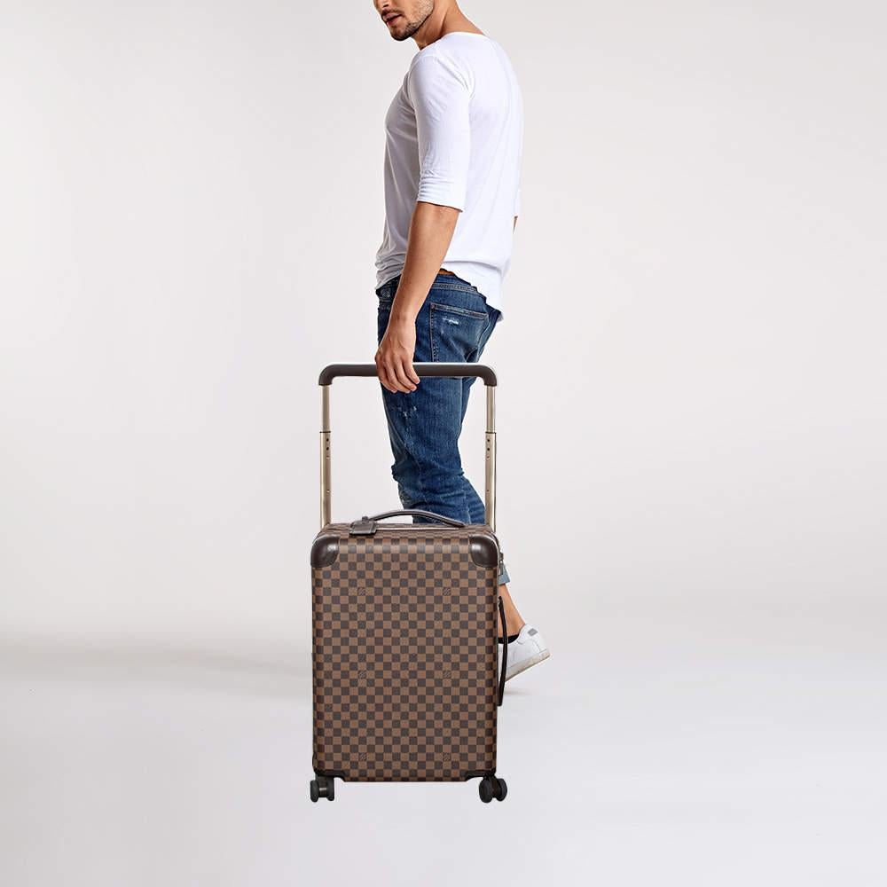 Louis Vuitton Damier Ebene Canvas Horizon 55 Suitcase In Good Condition In Dubai, Al Qouz 2