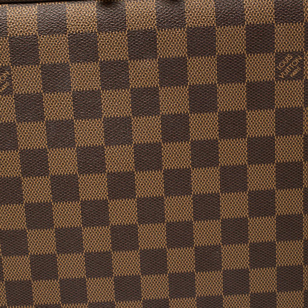 Brown Louis Vuitton Damier Ebene Canvas Horizon Laptop Sleeve