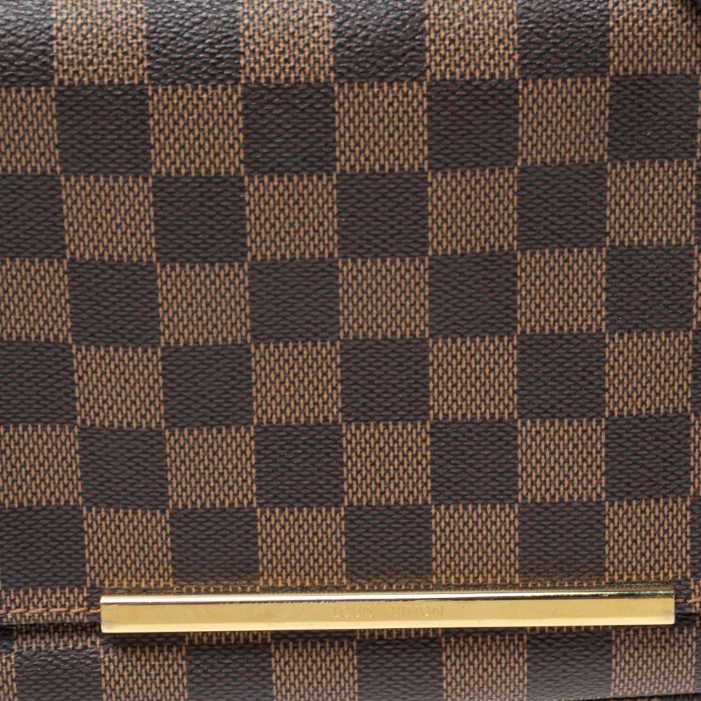 Louis Vuitton Damier Ebene Canvas Hoxton PM Bag In Good Condition In Dubai, Al Qouz 2