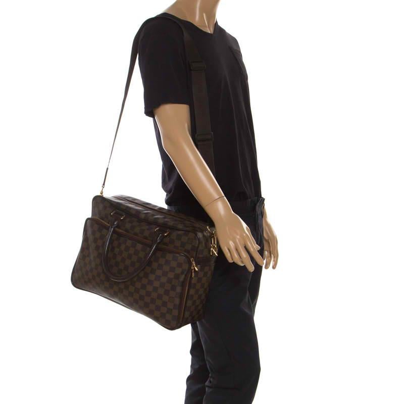 Black Louis Vuitton Damier Ebene Canvas Icare Business Bag