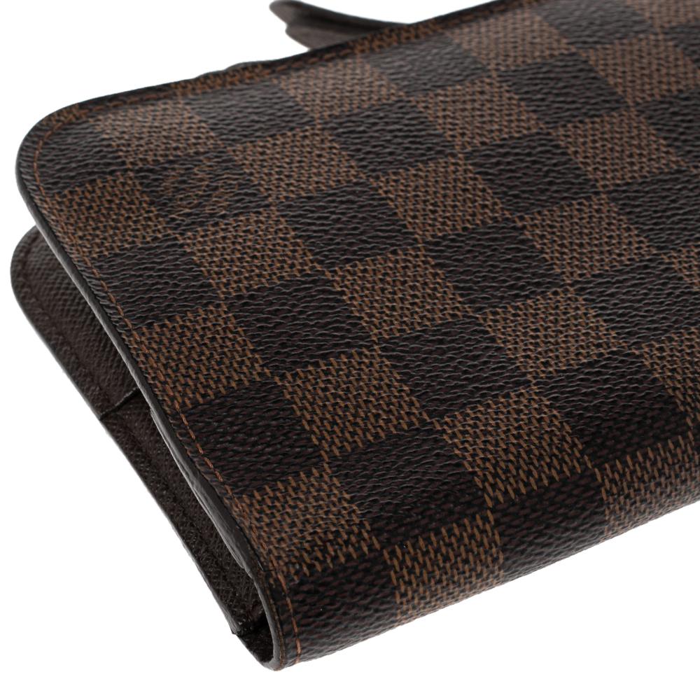 Women's Louis Vuitton Damier Ebene Canvas Insolite Wallet