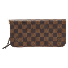 Portafoglio Louis Vuitton in tela Damier Ebene Insolite