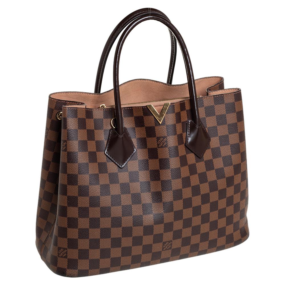 Black Louis Vuitton Damier Ebene Canvas Kensington Bag