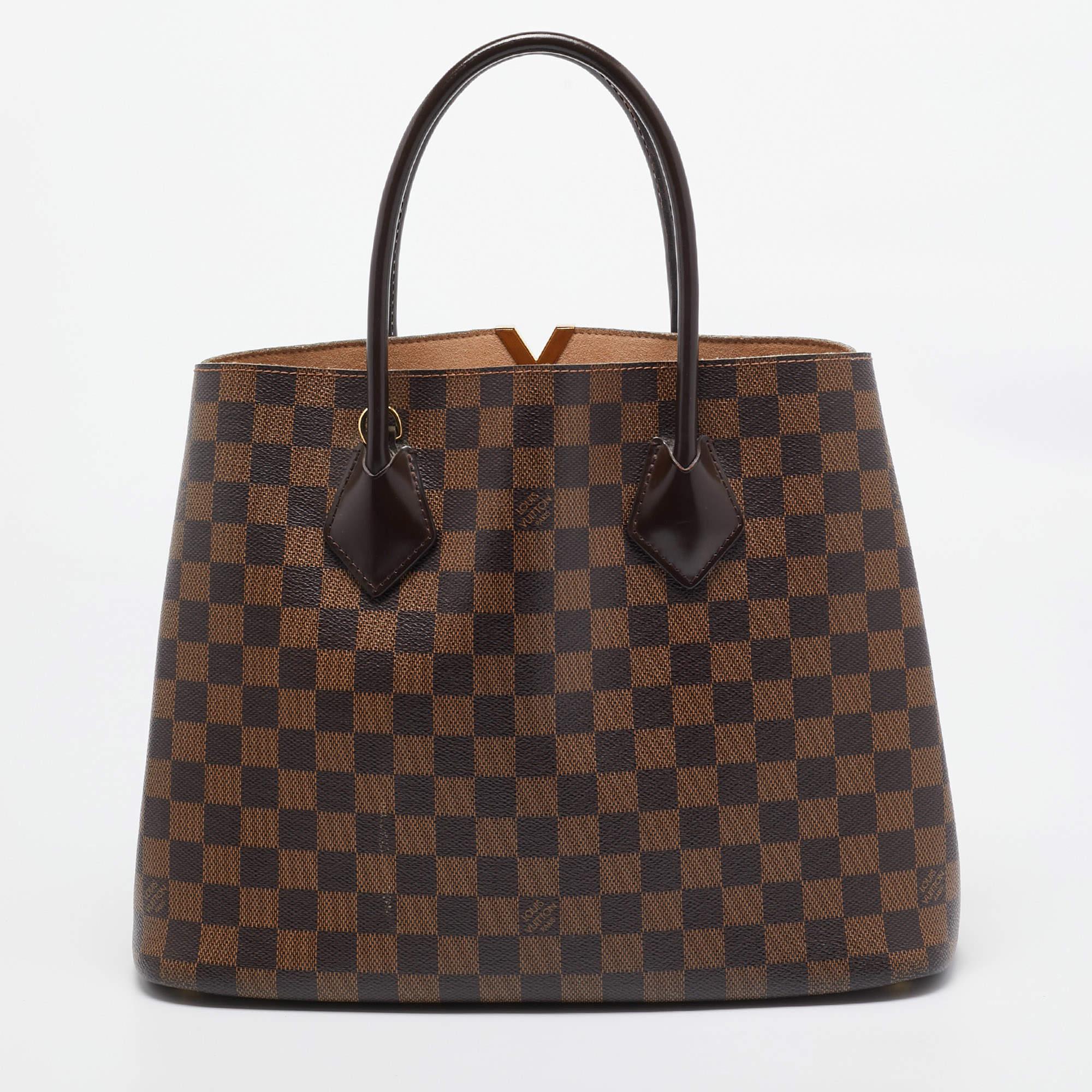 Louis Vuitton Damier Ebene Canvas Kensington V Bag In Fair Condition In Dubai, Al Qouz 2