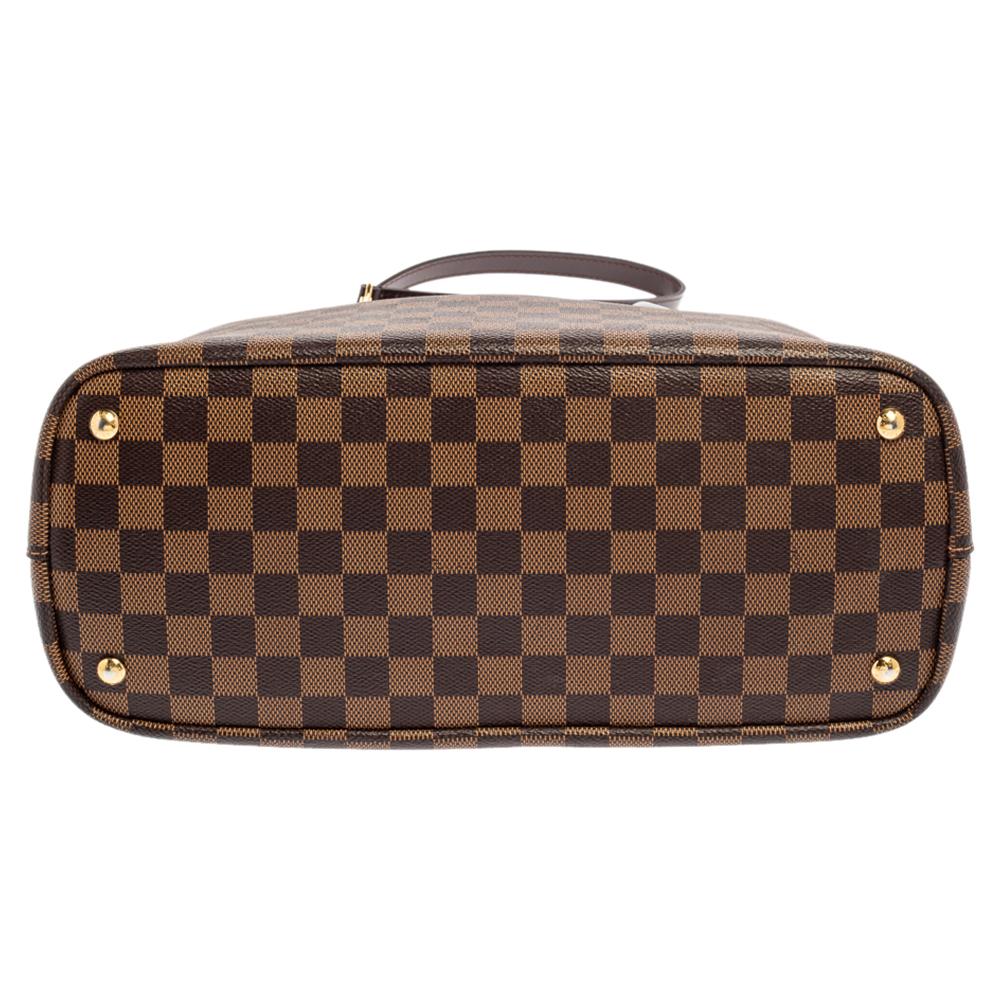 Black Louis Vuitton Damier Ebene Canvas Kensington V Bag