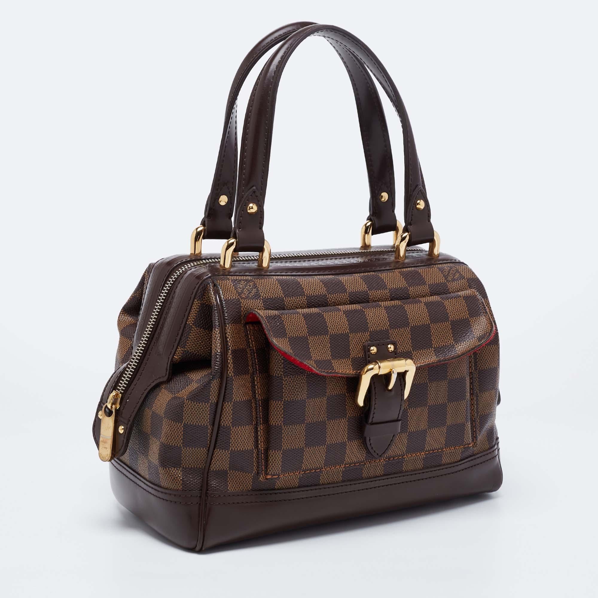 Louis Vuitton Damier Ebene Canvas Knightsbridge Bag In Good Condition In Dubai, Al Qouz 2