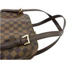 Louis Vuitton Damier Ebene Canvas Leather Belem PM Handbag