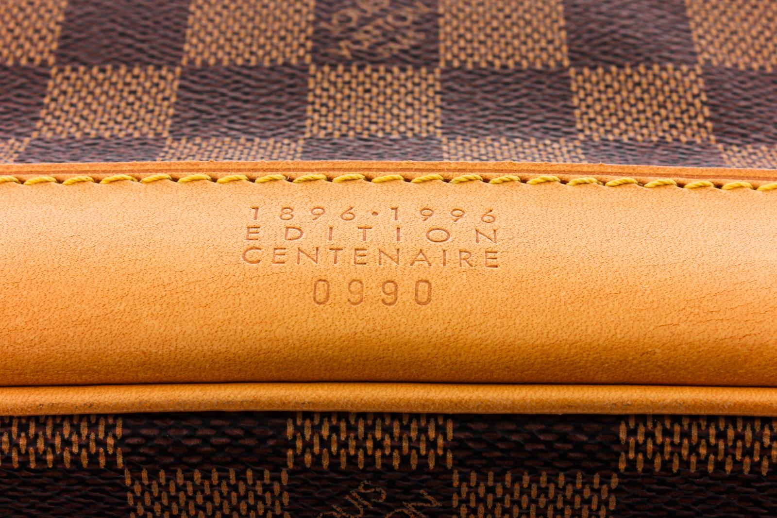 Brown Louis Vuitton Damier Ebene Canvas Leather Centenaire West End Travel Bag