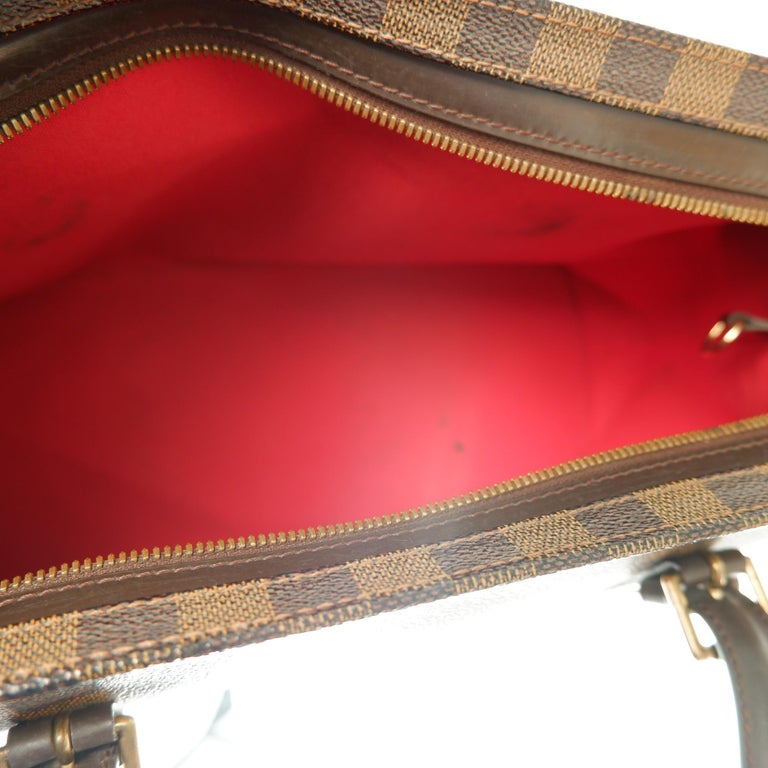 LOUIS VUITTON Chelsea Damier Ebene Coated Canvas Zip Tote Bag