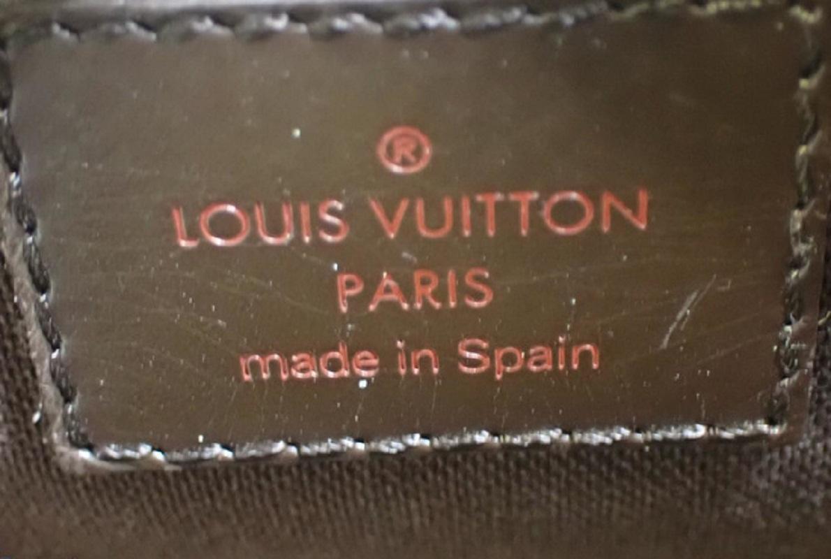 Black Louis Vuitton Damier Ebene Canvas Leather Geronimos Waist Bag
