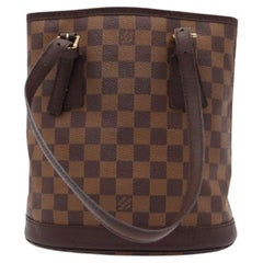 Louis Vuitton Damier Ebene Canvas Leather Marais Bucket Bag
