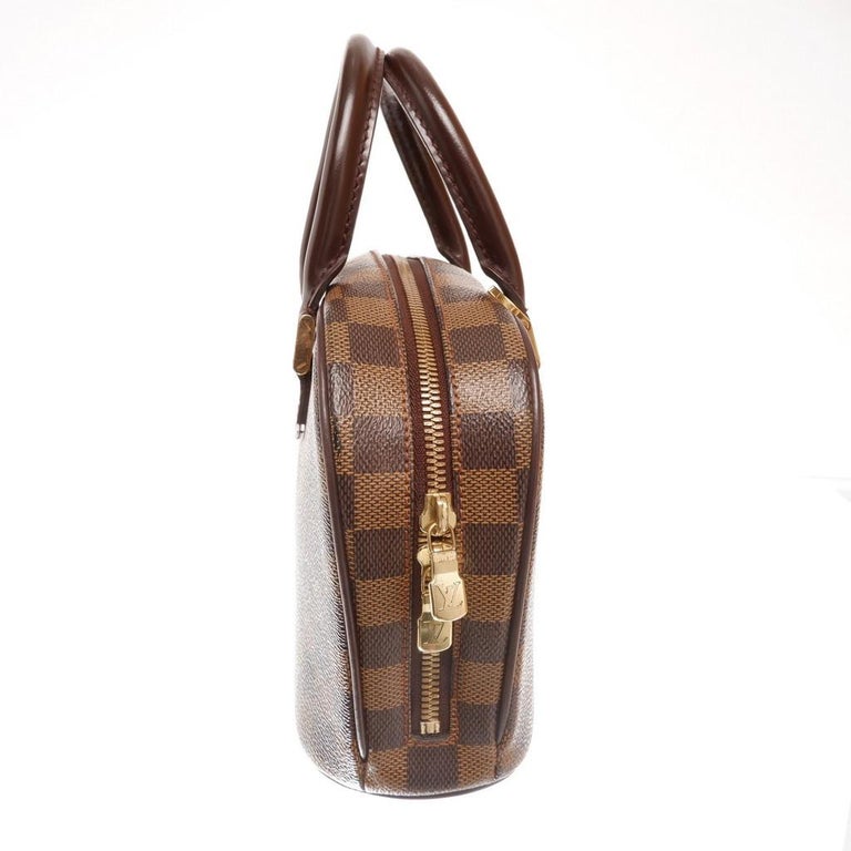 Louis Vuitton Damier Ebene Canvas Leather Mini Sarria Bag For Sale