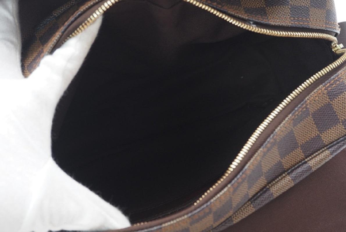 Louis Vuitton Damier Ebene Canvas Leather Naviglio Messenger Bag 2