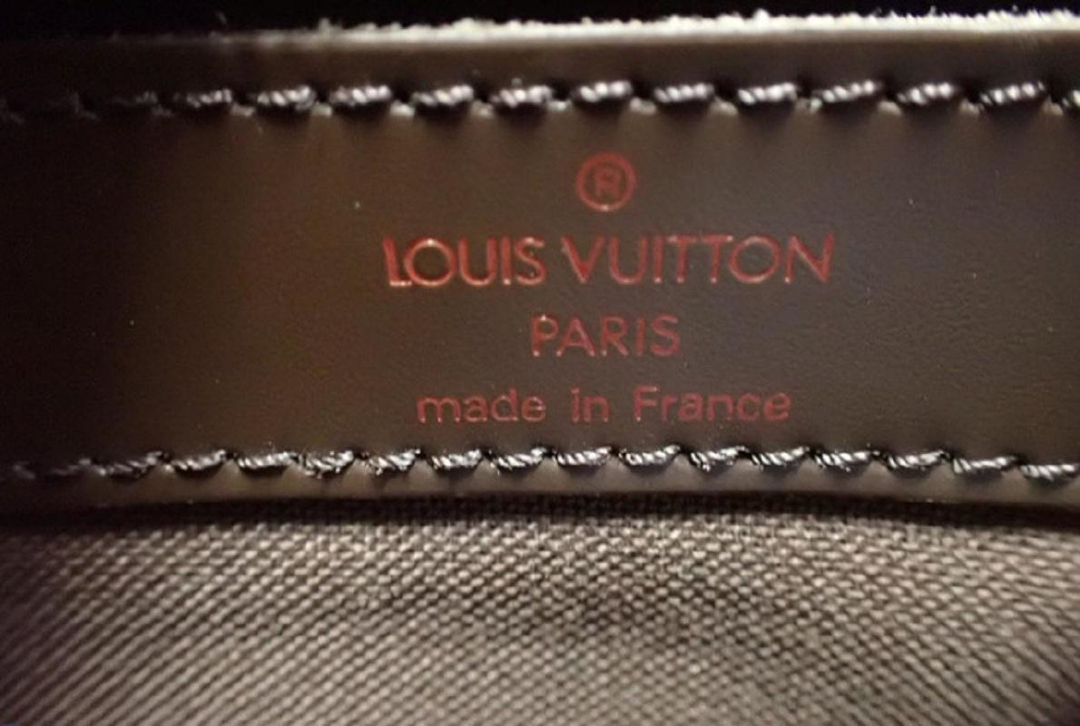 Louis Vuitton Damier Ebene Canvas Leather Naviglio Messenger Bag 1
