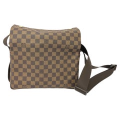 Louis Vuitton Damier Ebene Canvas Leather Naviglio Messenger Bag