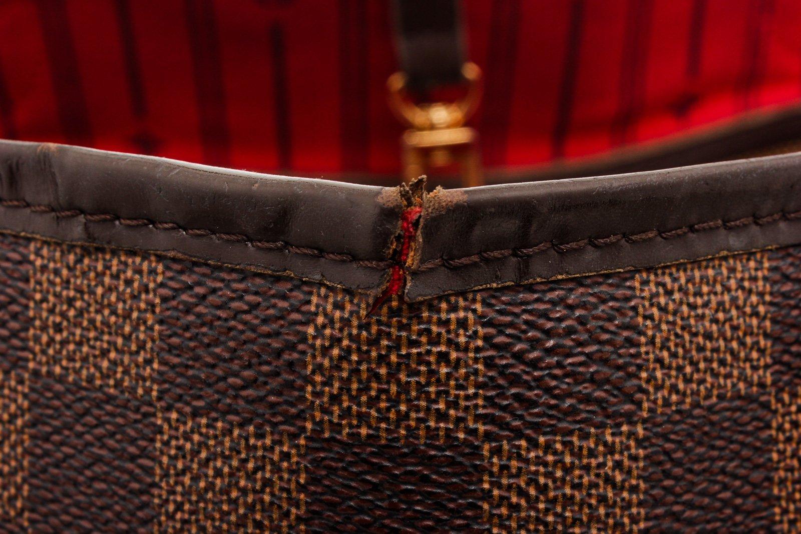 Louis Vuitton Damier Ebene Canvas Leather Neverfull GM Bag 1