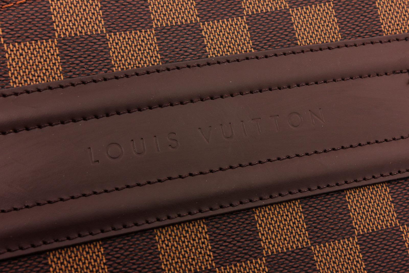 Brown Louis Vuitton Damier Ebene Canvas Leather Pegase 45 cm Luggage