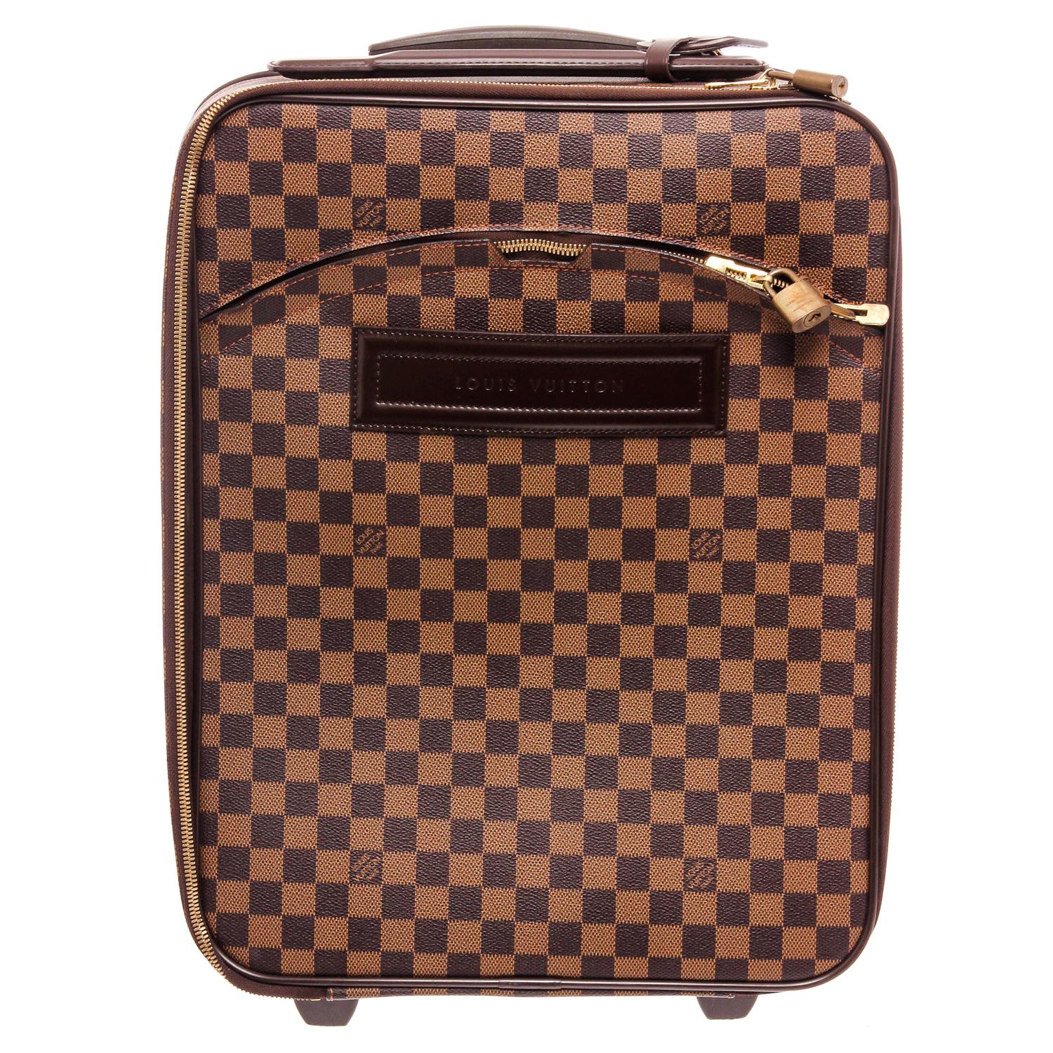 Louis Vuitton Damier Ebene Canvas Leather Pegase 45 cm Luggage