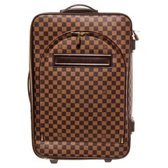Louis Vuitton Damier Ebene Canvas Leather Pegase 55cm Rolling Luggage