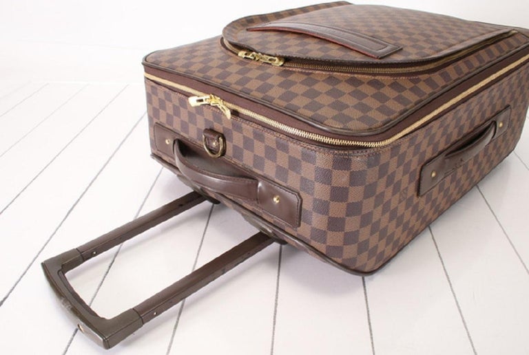 Louis Vuitton Dark Brown Strap Goldtone for Pegase Damier Ebene