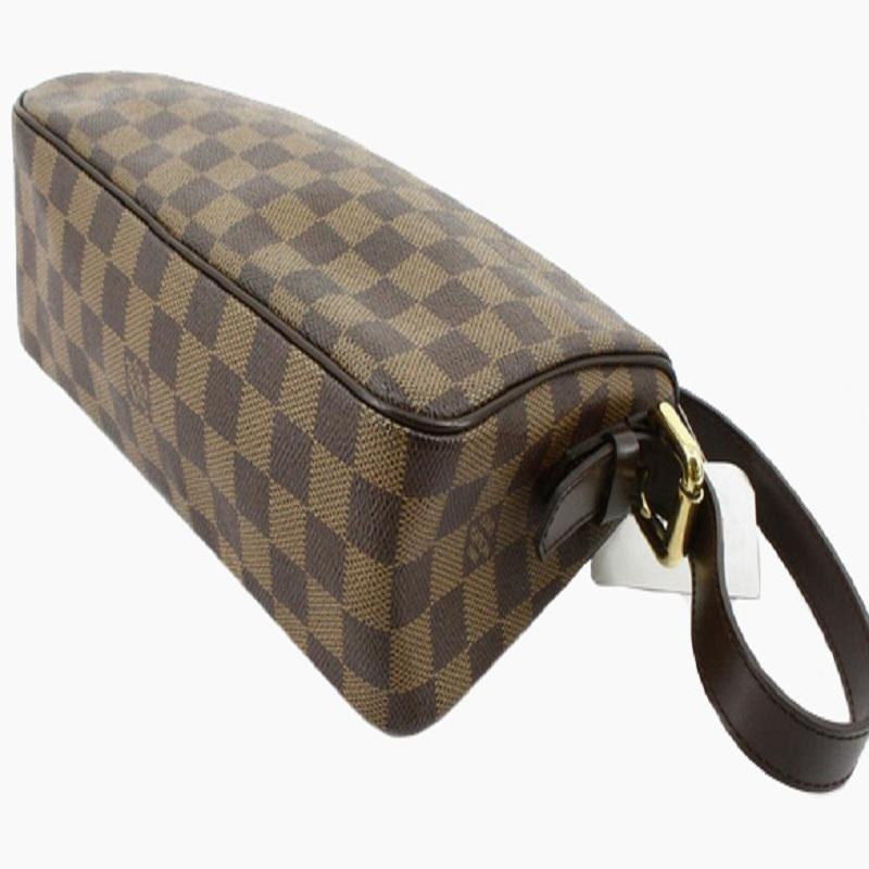 Black Louis Vuitton Damier Ebene Canvas Leather Ravello GM Shoulder Bag