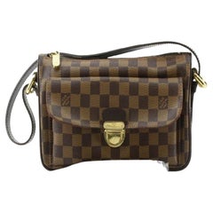 Louis Vuitton Damier Ebene Canvas Leather Ravello GM Shoulder Bag