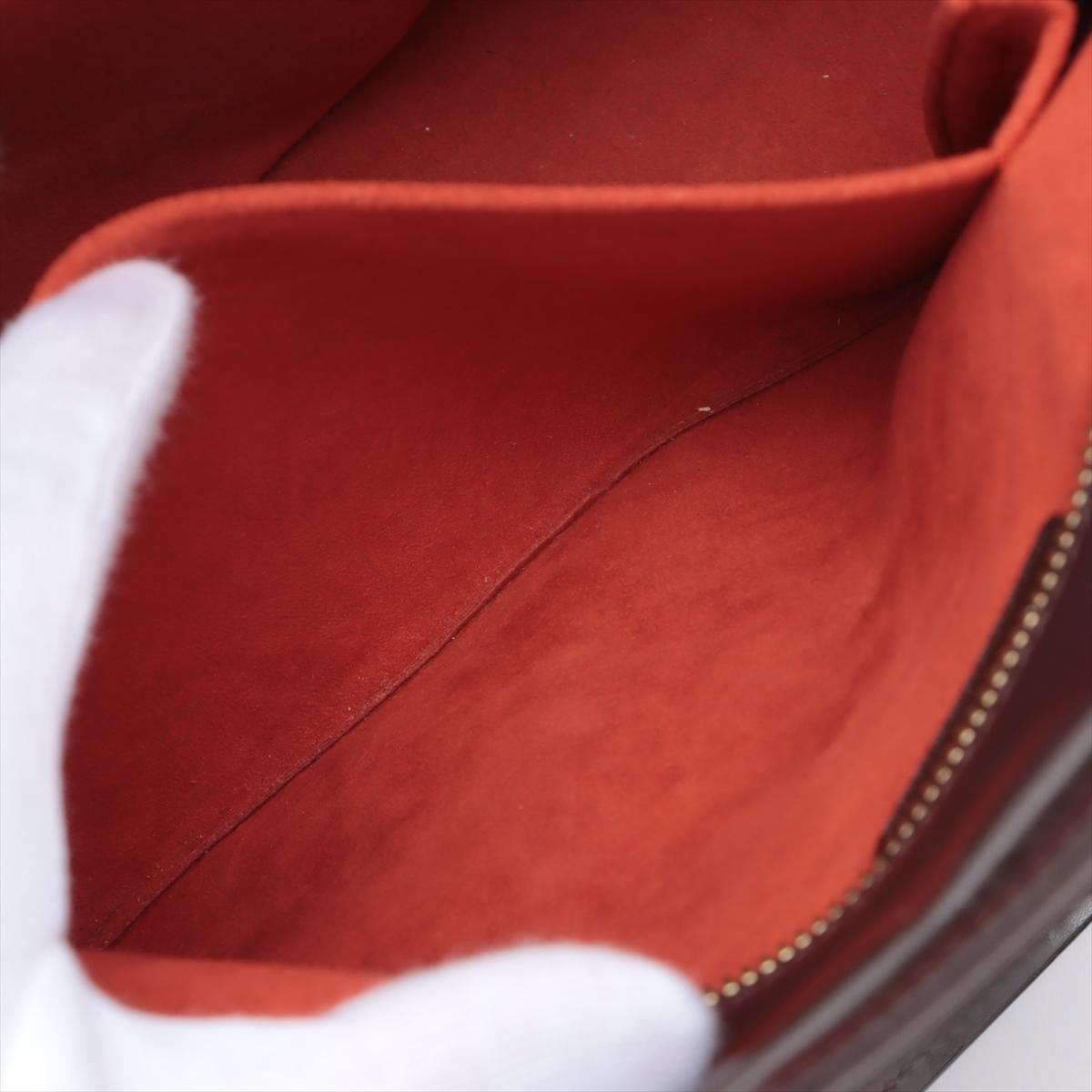Louis Vuitton Damier Ebene Canvas Leather Sarria Horizontal Bag 4