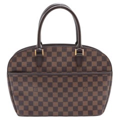 Louis Vuitton Damier Ebene Canvas Leather Sarria Horizontal Bag