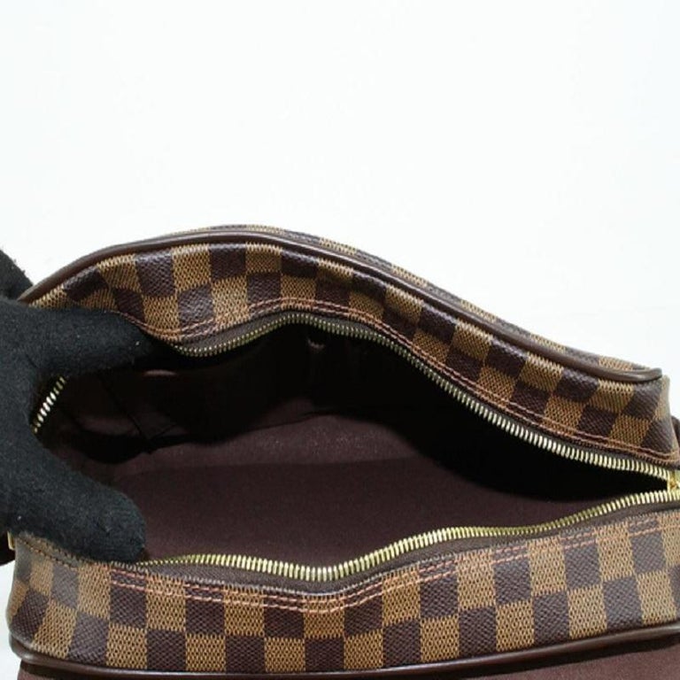 Women's Louis Vuitton Damier Ebene Canvas Leather Shelton MM Crossbody bag For Sale