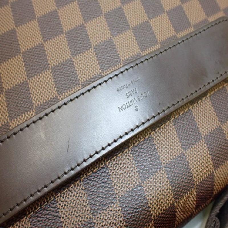 Louis Vuitton Damier Ebene Canvas Leather Shelton MM Crossbody bag For Sale 1