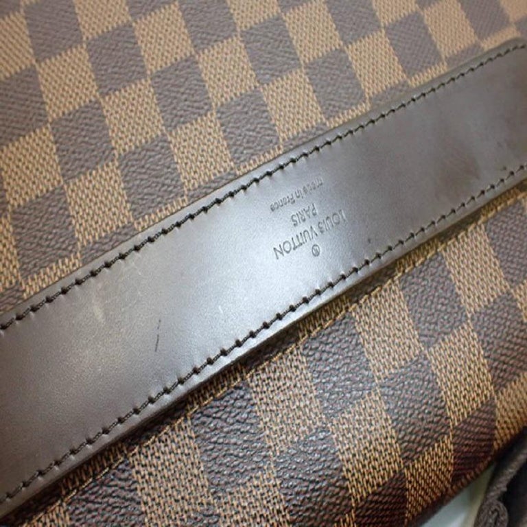 Louis Vuitton Damier Ebene Canvas Leather Shelton MM Crossbody bag For Sale 4