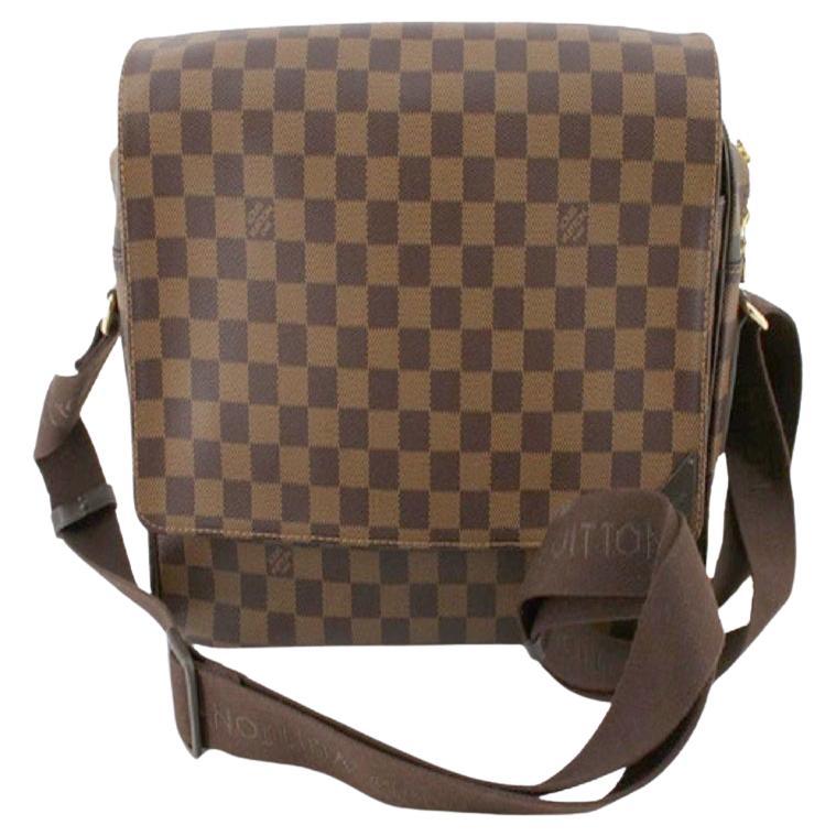 Louis Vuitton Damier Ebene Canvas Leather Shelton MM Crossbody bag For Sale