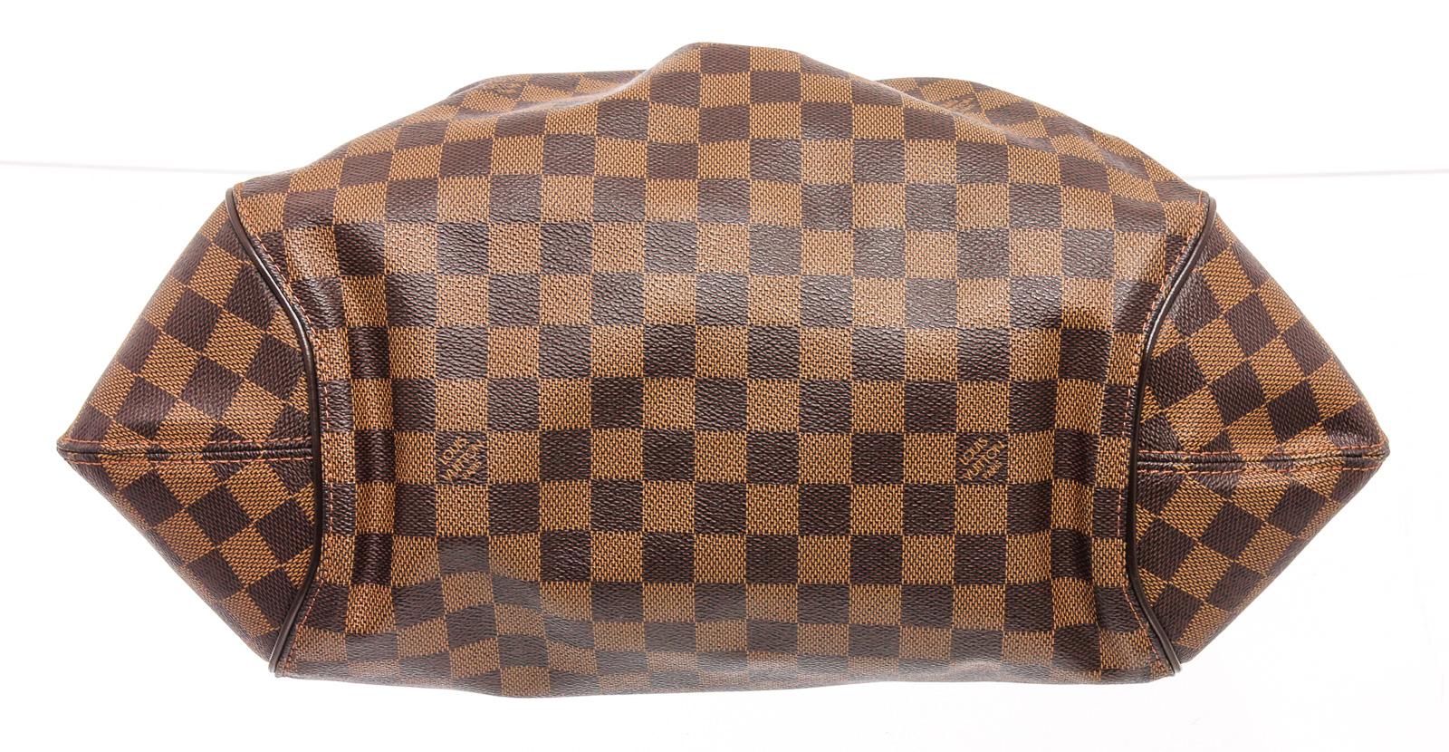 Women's or Men's Louis Vuitton Damier Ebene Canvas Leather Sistina PM Bag