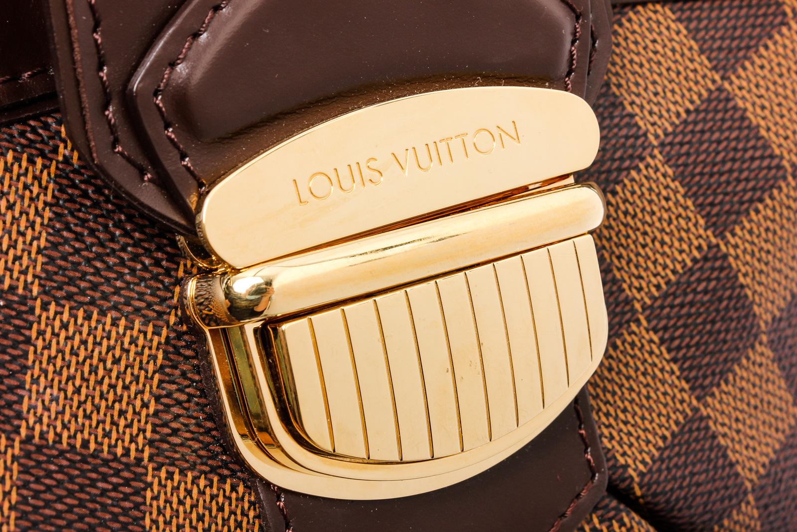 Louis Vuitton Damier Ebene Canvas Leather Sistina PM Bag 1