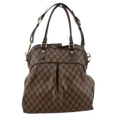 Louis Vuitton Damier Ebene Canvas Leather Trevi GM Shoulder Bag