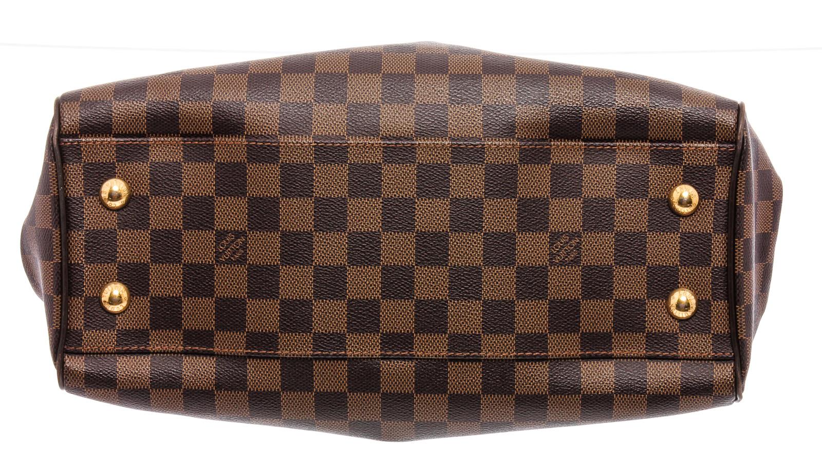 Black Louis Vuitton Damier Ebene Canvas Leather Trevi PM Shoulder Bag