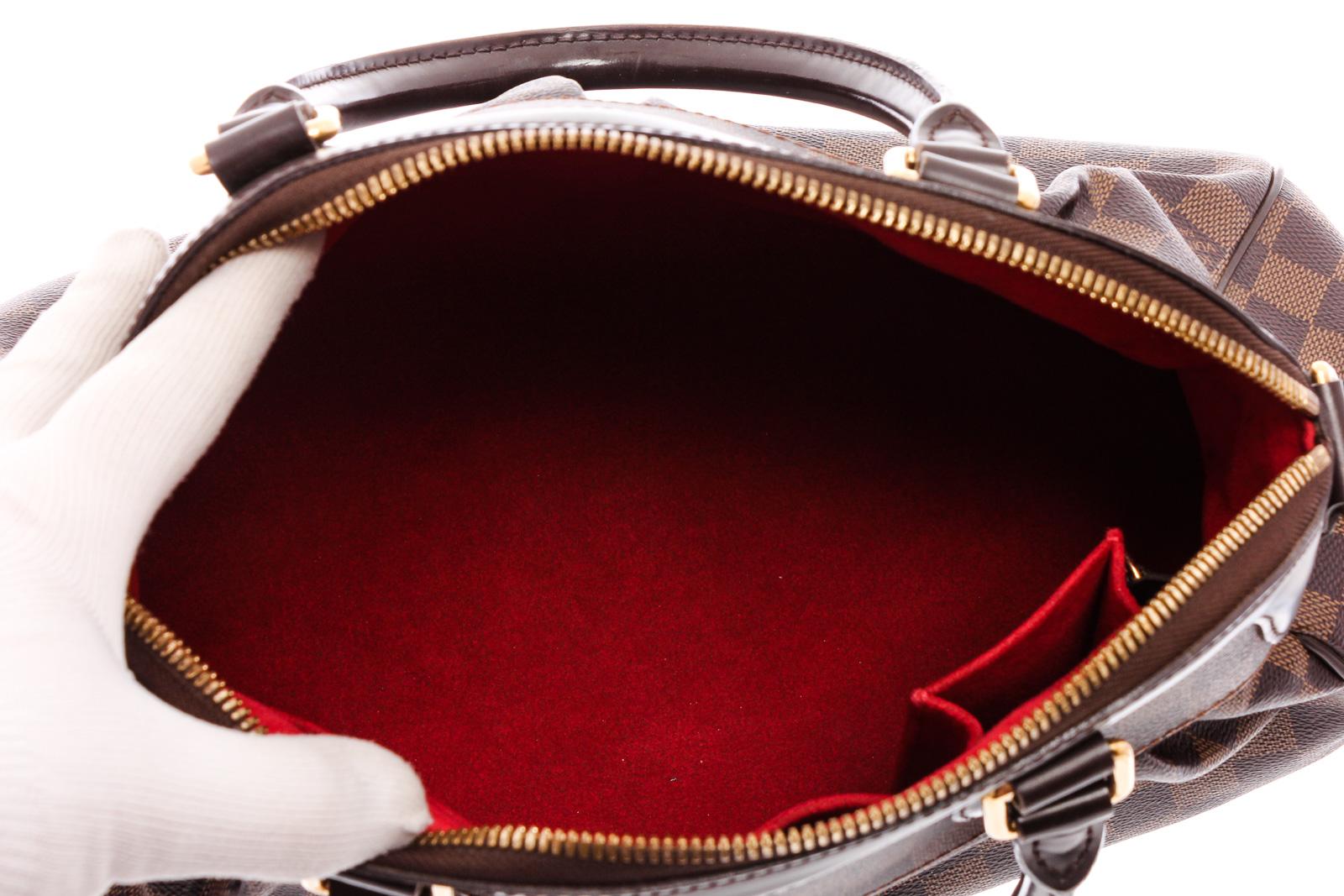 Women's Louis Vuitton Damier Ebene Canvas Leather Trevi PM Shoulder Bag