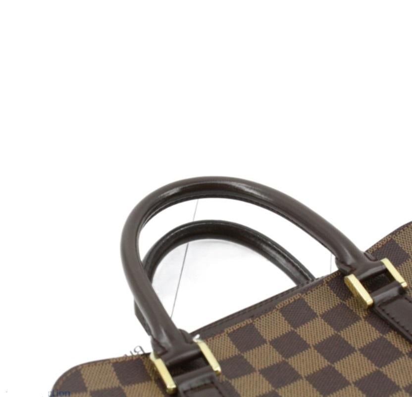 Louis Vuitton Damier Ebene Canvas Leather Triana Handbag 1