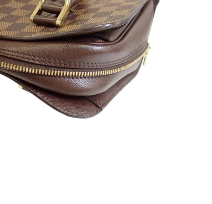 Louis Vuitton Damier Ebene Canvas Leather Triana Handbag 3