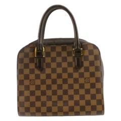 Louis Vuitton Damier Ebene Canvas Leather Triana Handbag