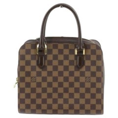 Louis Vuitton Damier Ebene Canvas Leather Triana Handbag