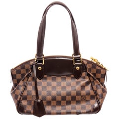 Louis Vuitton Damier Ebene Canvas Leather Verona PM Bag